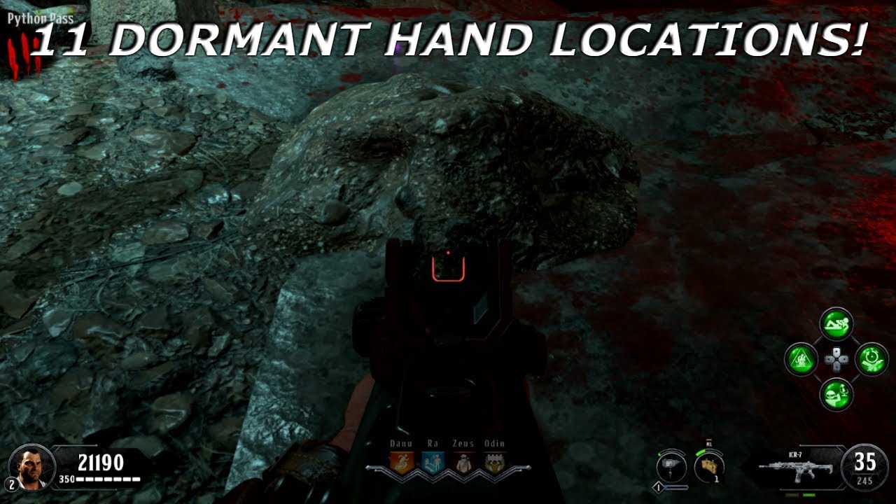 Ancient Evil Gauntlet Hand Locations! 11 Locations! (Black Ops 4 Ancient Evil)
