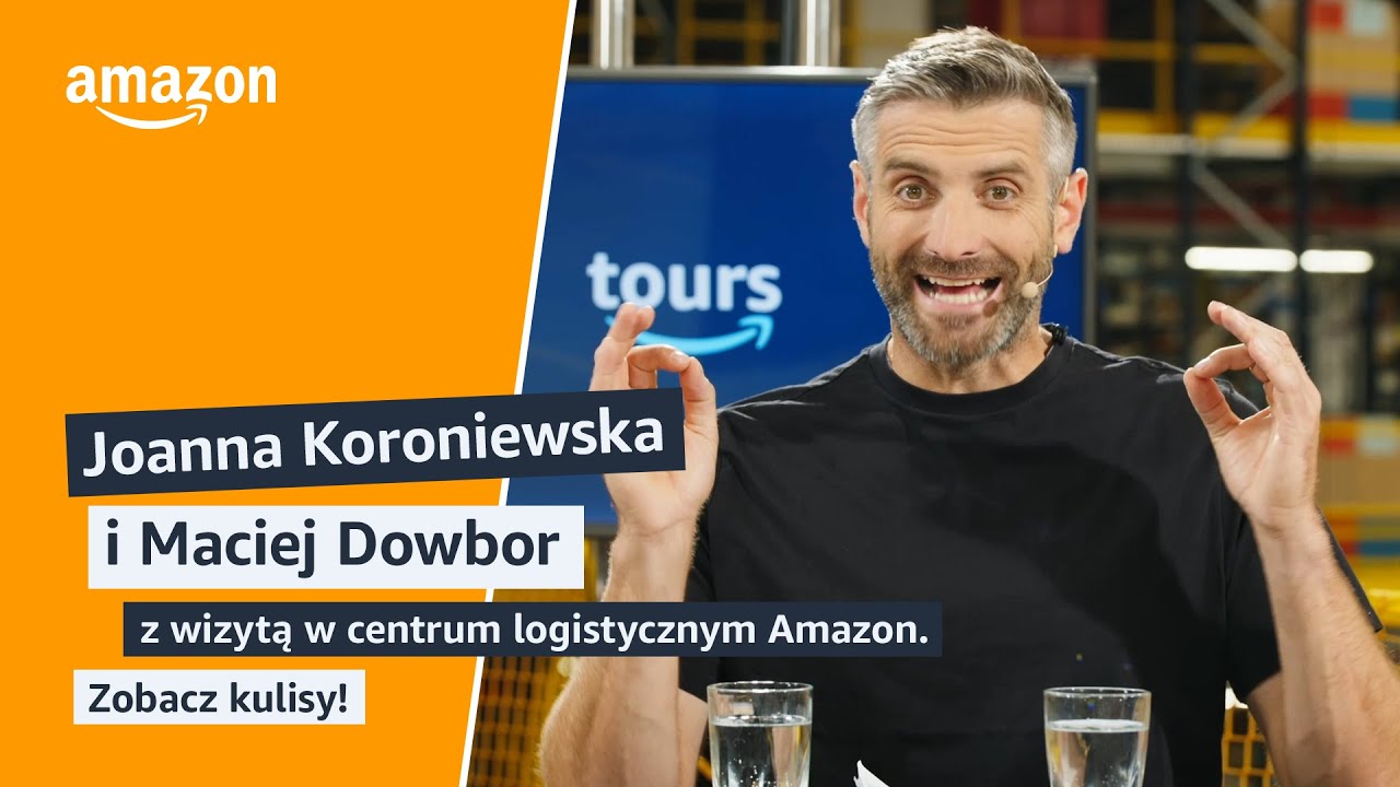 👀 Joanna Koroniewska i Maciej Dowbor z wizytą w centrum logistycznym Amazon. Zobacz kulisy!