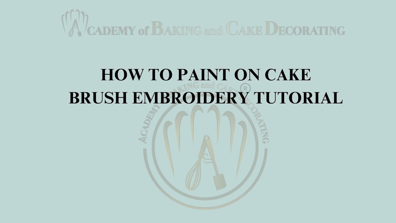 How to Paint on Fondant with Royal Icing ✨ | Brush Embroidery Tutorial