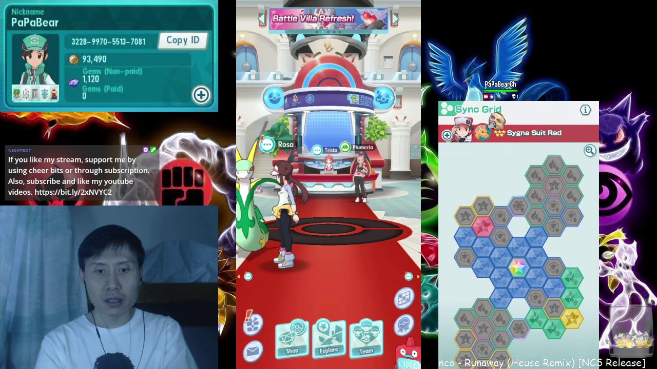 Battle Villa s3 Hall 25 and farming Water gears! | Pokemon Masters PaPaBear