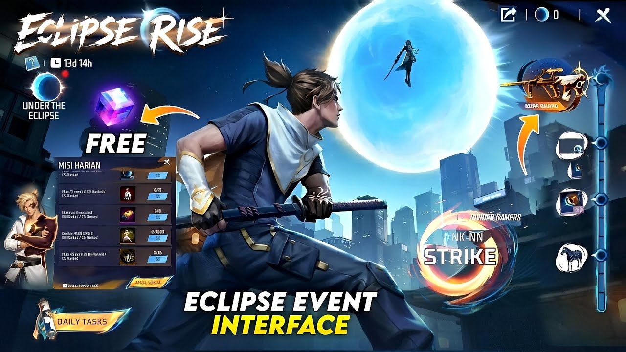 Eclipse Event Interface🤯 Free Fire l Free Fire New Event l Ff New Event l Eclipse Auction Event FF