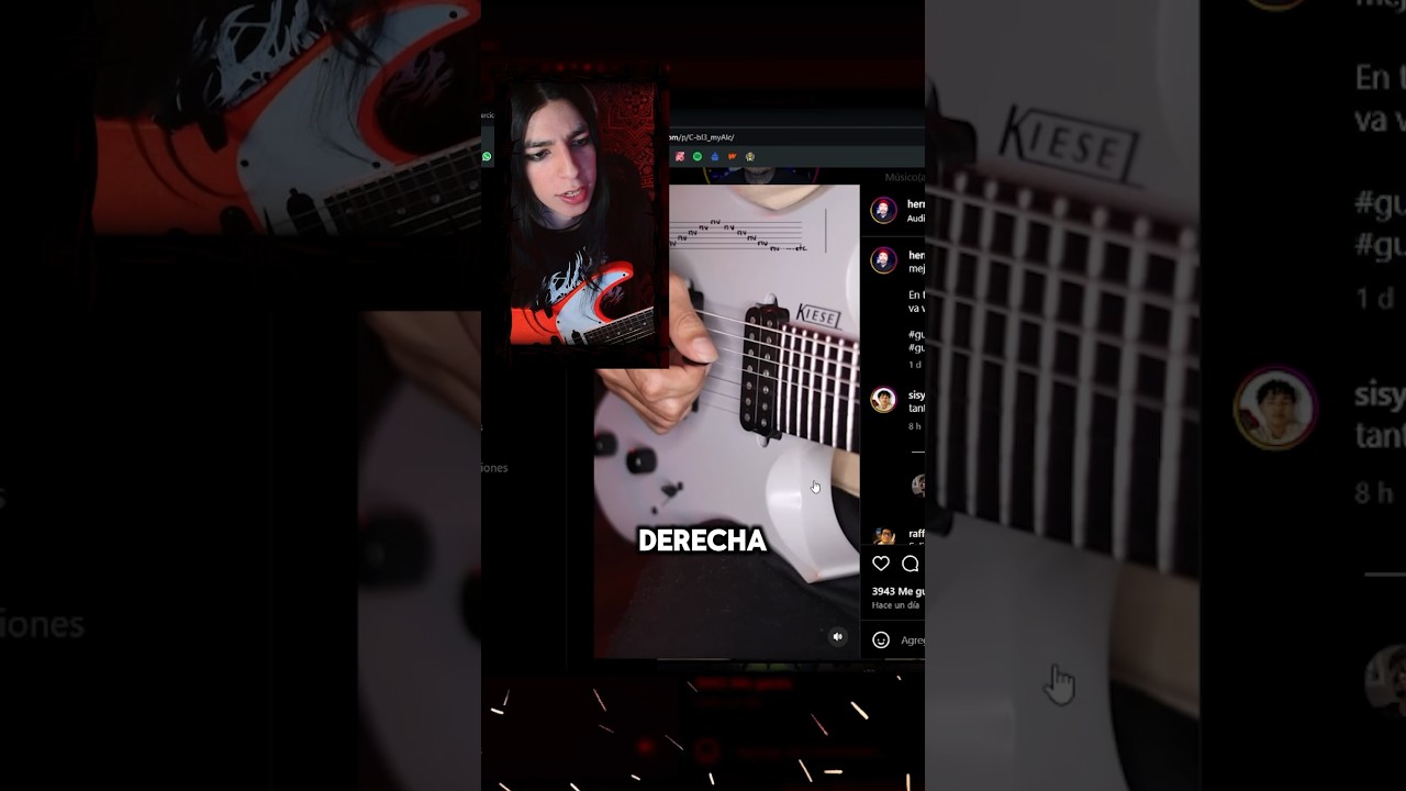 NO PRACTIQUE EJERCICIOS💥 #guitar #guitarra #guitarsolo #metal #heavymetal #guitarist #shorts