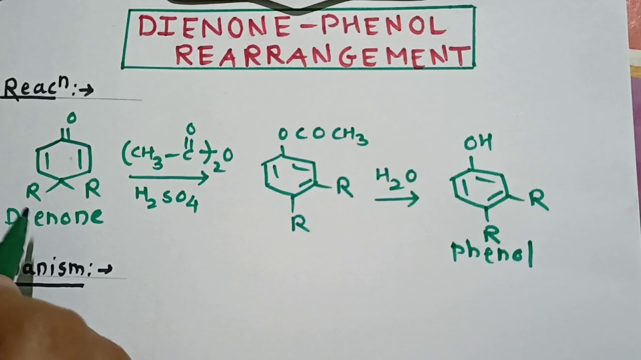 Dienone phenol rearrangement ll organic chemistry 2020