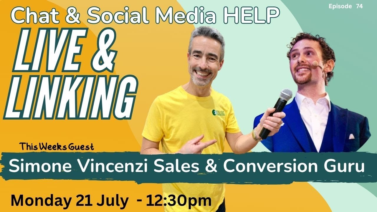 Live & Linking #75 with Simone Vincenzi | How to Run Webinars That Actually Sell