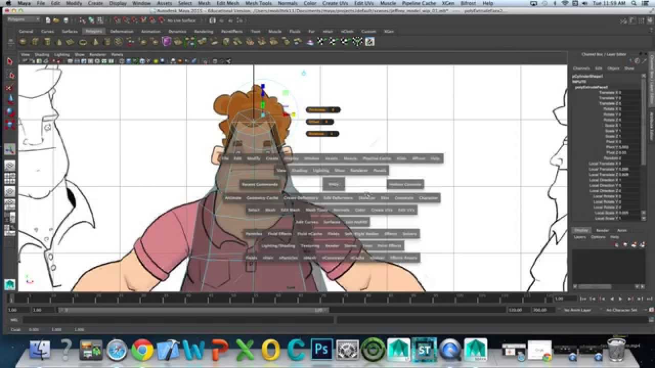 Autodesk Maya - Ders 2 | Karakter Modelleme 2