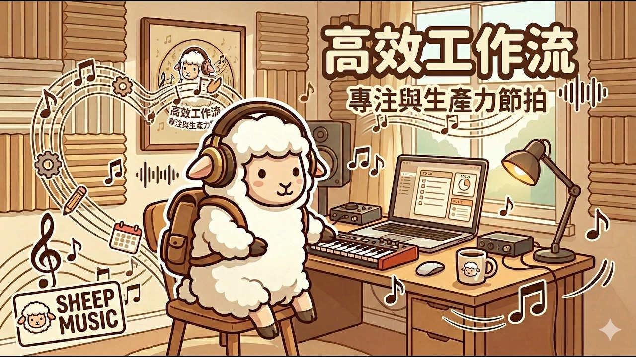 跟著小羊找靈感 💡 專為創作者打造的工作背景音樂