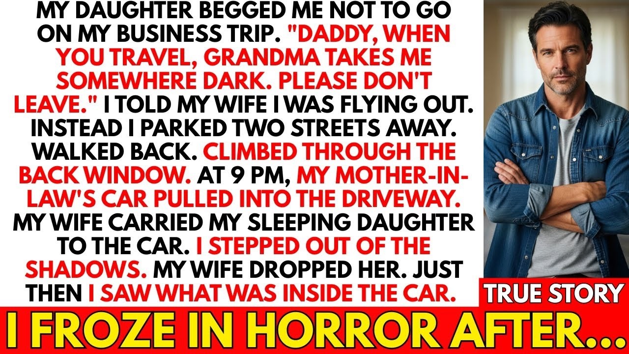 Daughter Begged Don't Travel Daddy  I Pretended to Fly Out  Came Back What I Saw Inside The Car