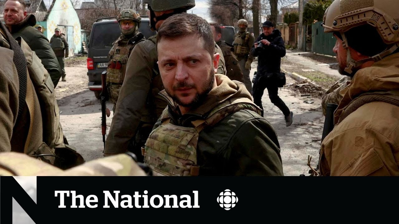 Zelensky visits battered Bucha, fears of widespread civilian massacres
