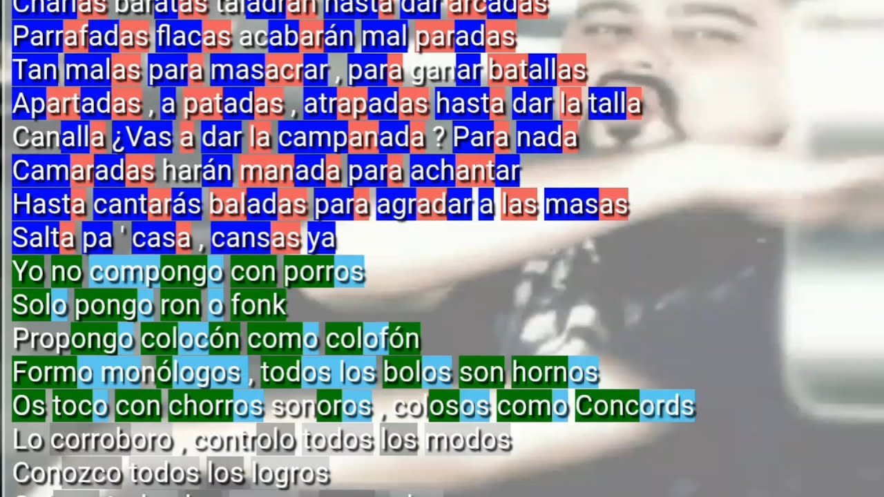 Nach - Efectos vocales. Letra y RIMAS (Métrica - Estructura)