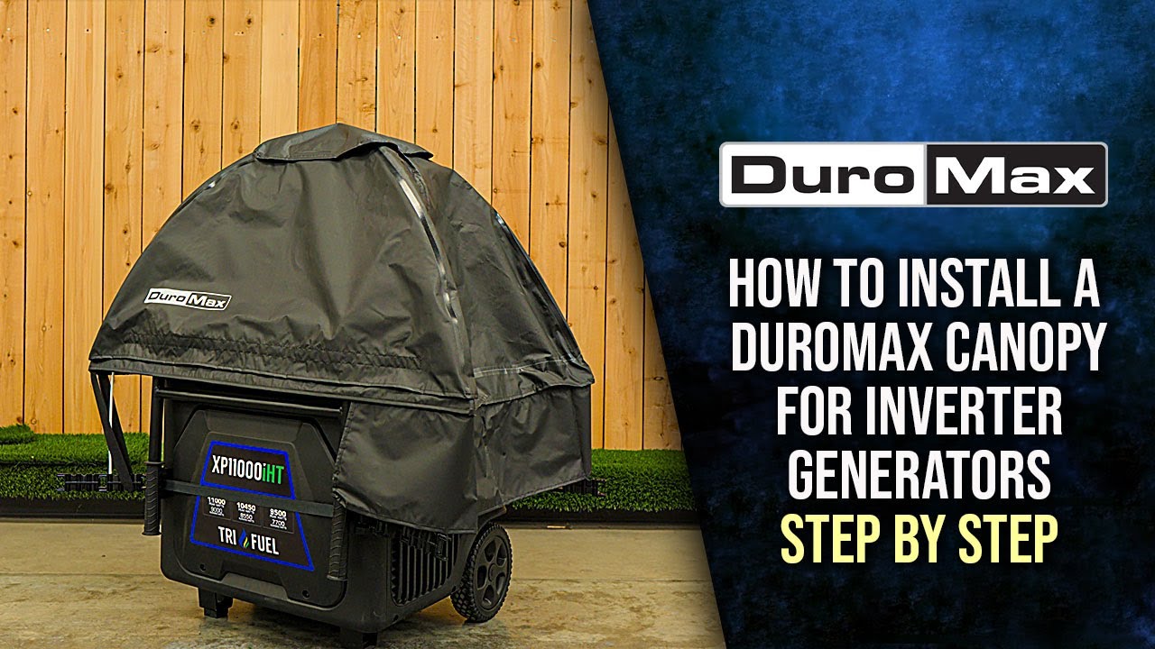 Как установить тент DuroMax GenTent на инверторный генератор (пошаговое руководство)