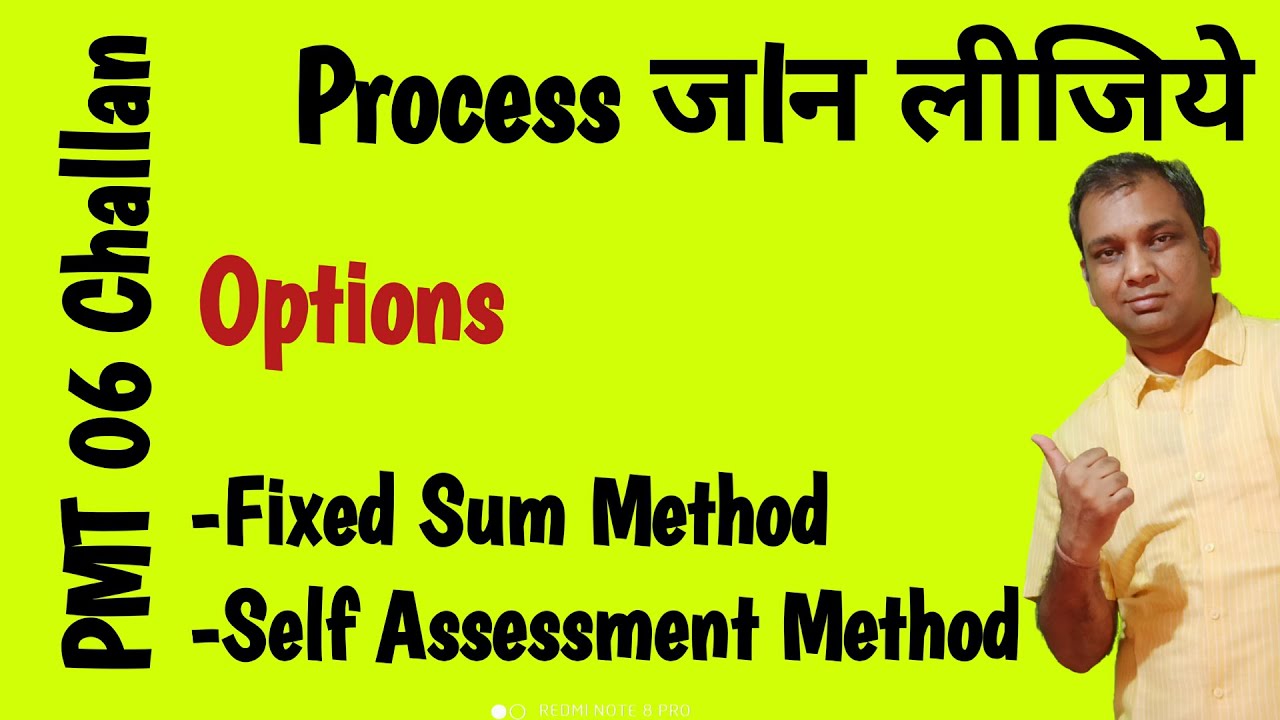 qrmp gst pmt 06 challan options Fixed Sum Method Self Assessment Method
