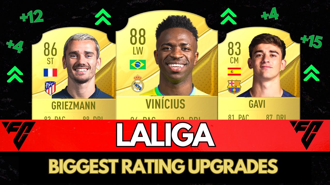 FIFA 24 | BIGGEST LaLiga RATING UPGRADES (EA FC 24)! 😱 🔥 ft. Griezmann, Vinicius , Valverde...