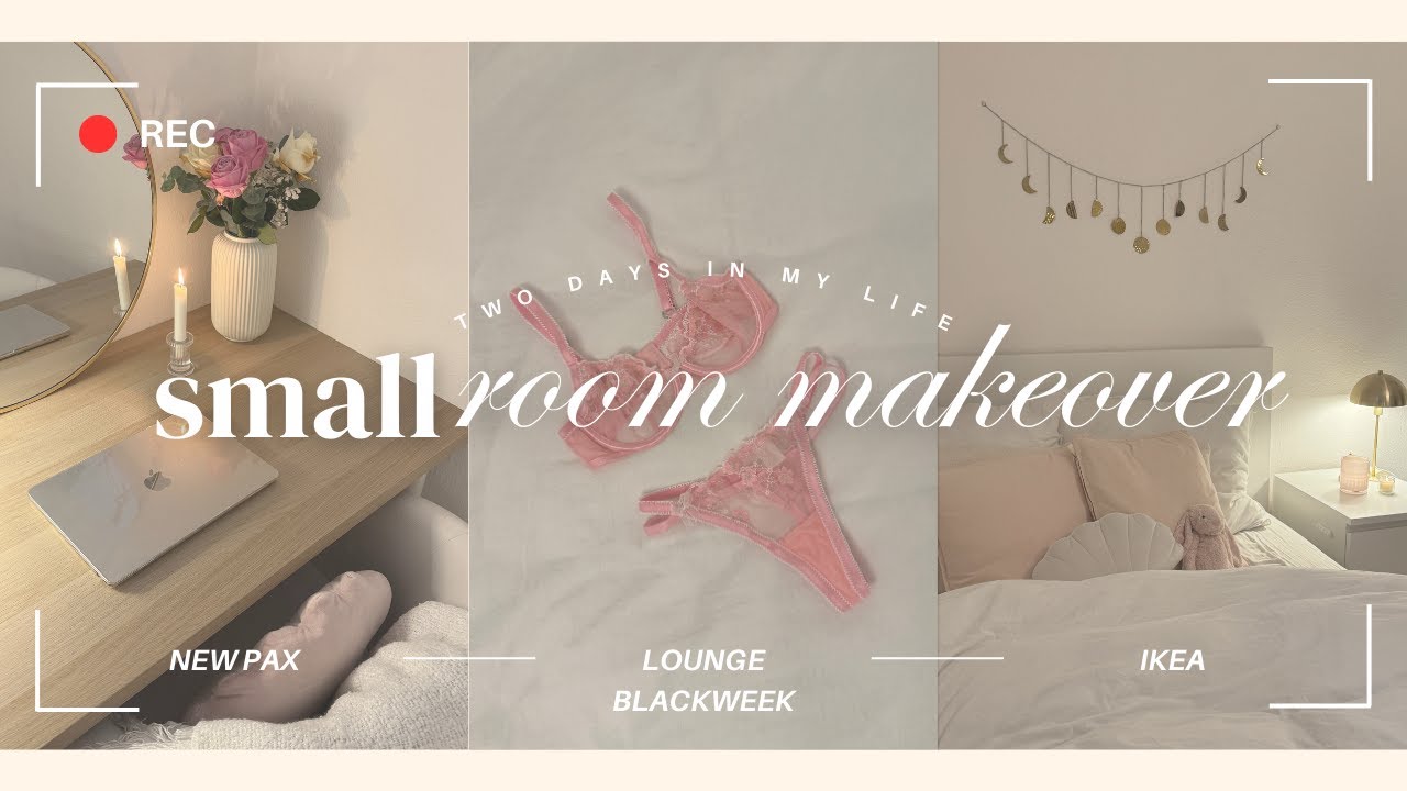 small room makeover + clean out /ikea, lounge black week 🎀  // kiara sophie