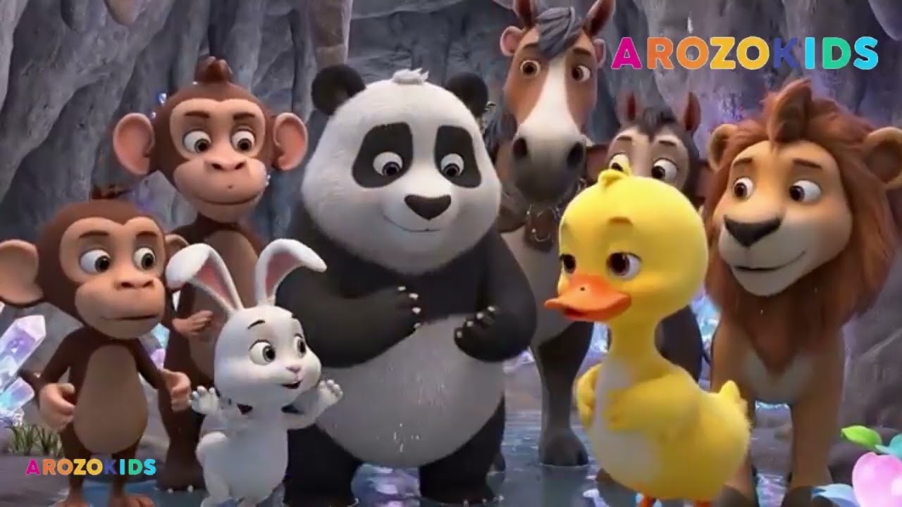 Learn English || Panda’s Lion Jungle || Kids Learning Animation