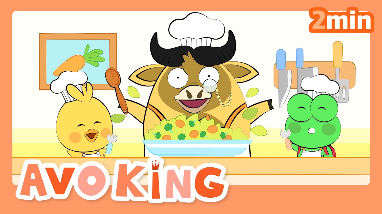 做蔬菜沙拉 | Vegetable Song | 家族歌曲 | Chinese Nursery Rhymes | AvoKing