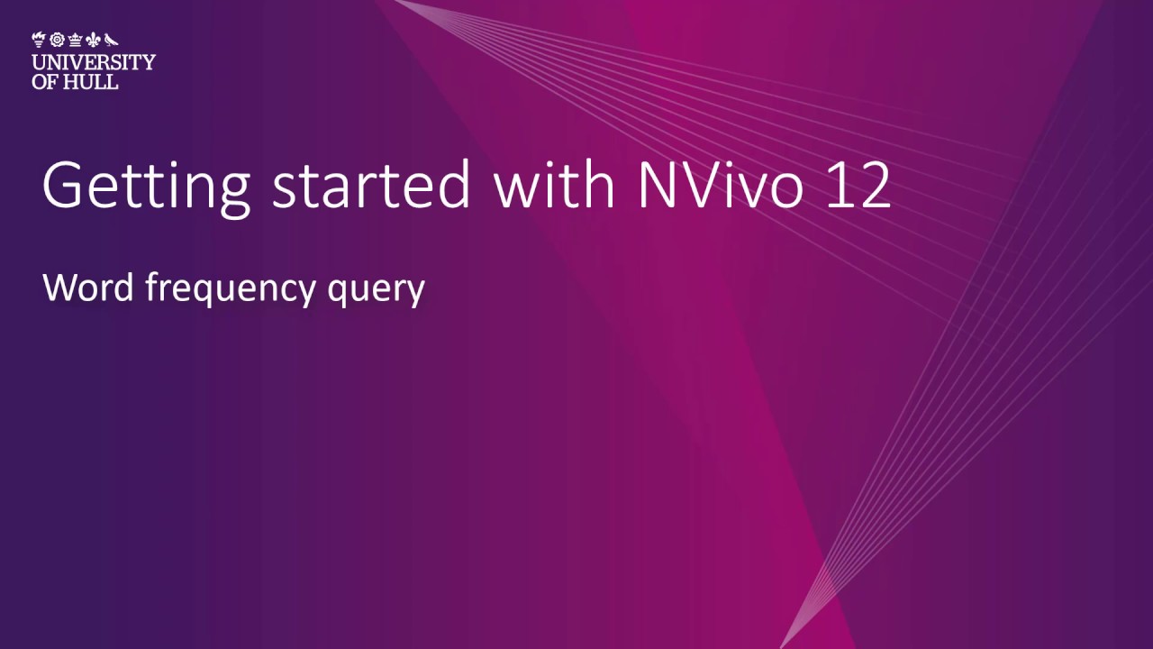 NVivo 12: Запрос частоты слов