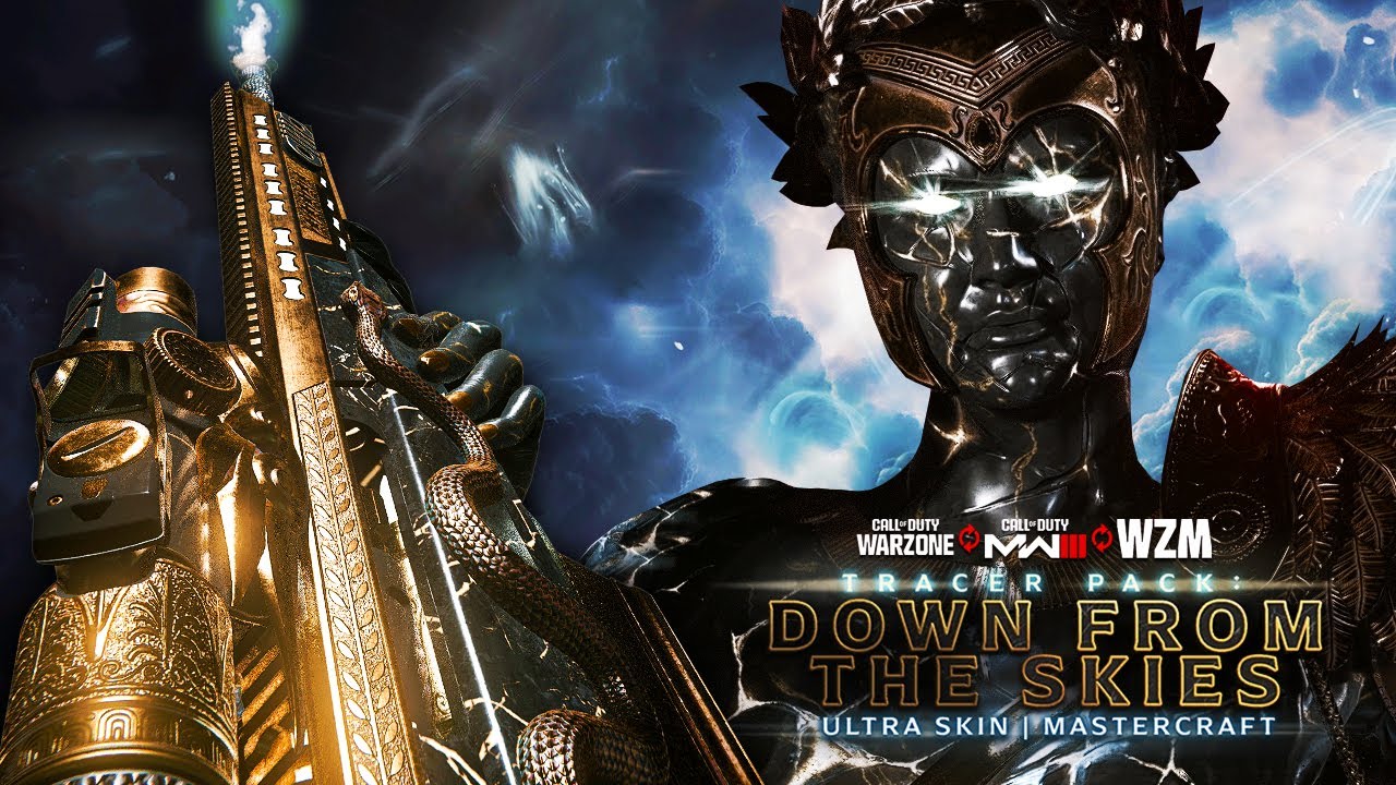 Lote DOWN FROM THE SKIES ULTRA SKIN MASTERCRAFT para MW3 Y WARZONE MOBILE