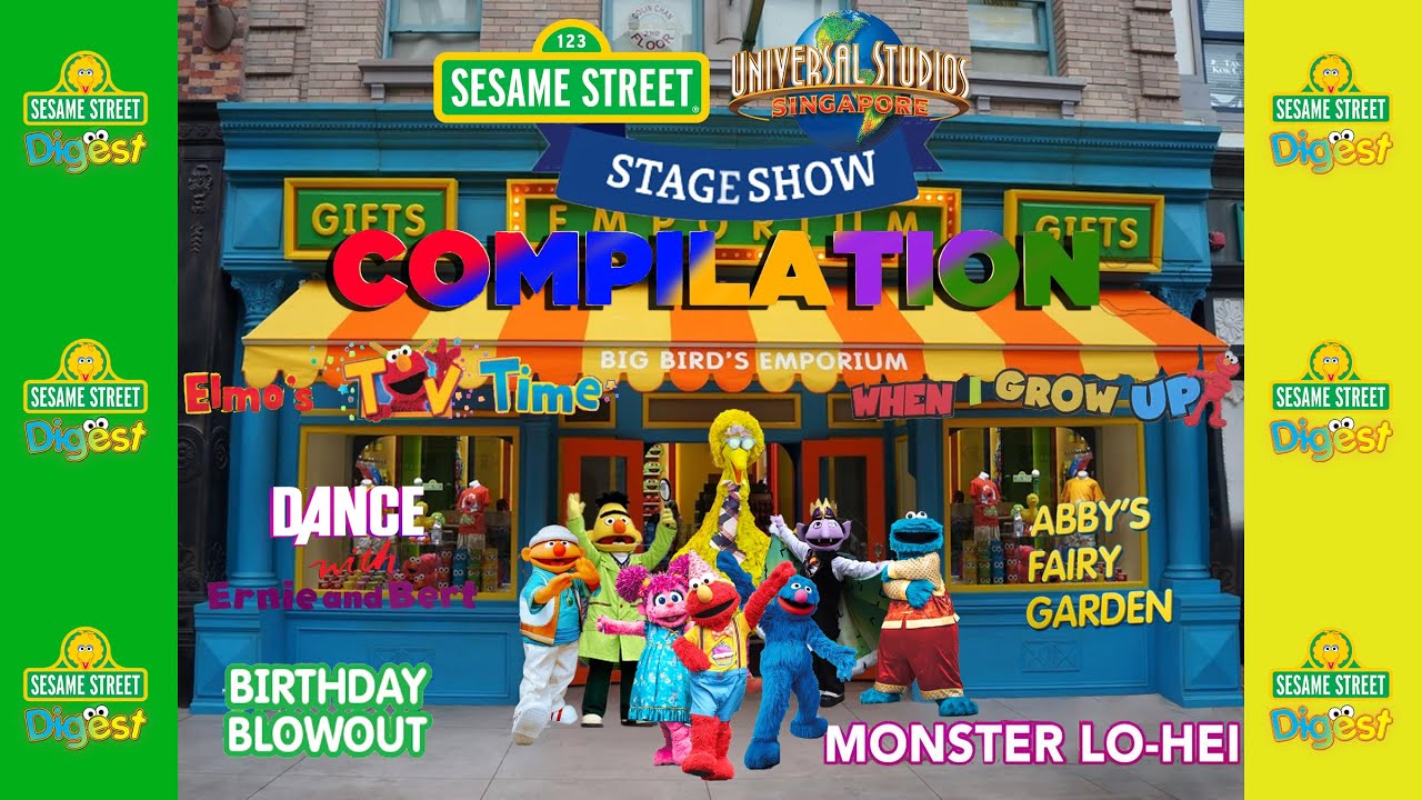 Sesame Street Universal Studios Singapore Character Stage Show Compilation