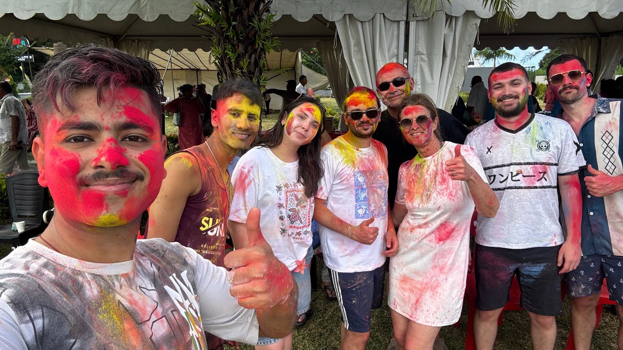 Mauritius ki Holi🇲🇺😍 Mjja aa gya😊
