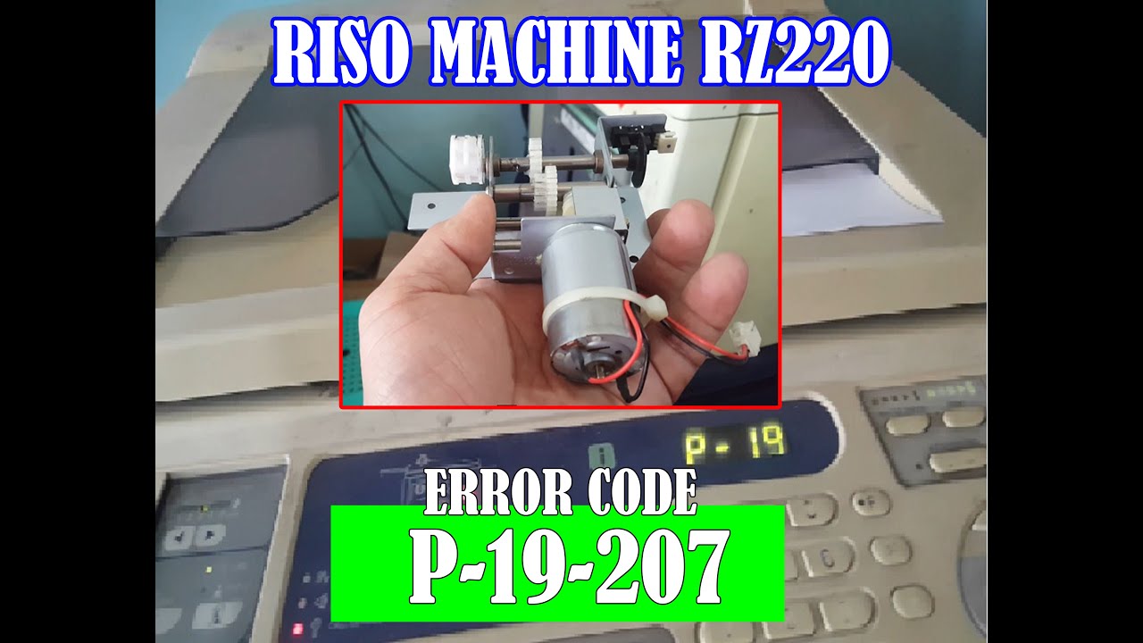 RZ220 Error Code: P-19-207