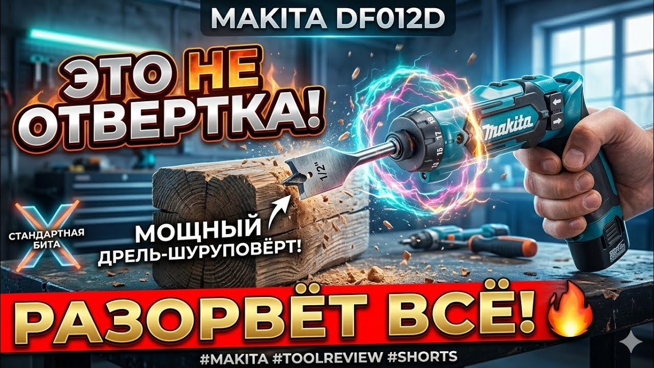 Makita DF012D — это НЕ отвертка. Я проверил.