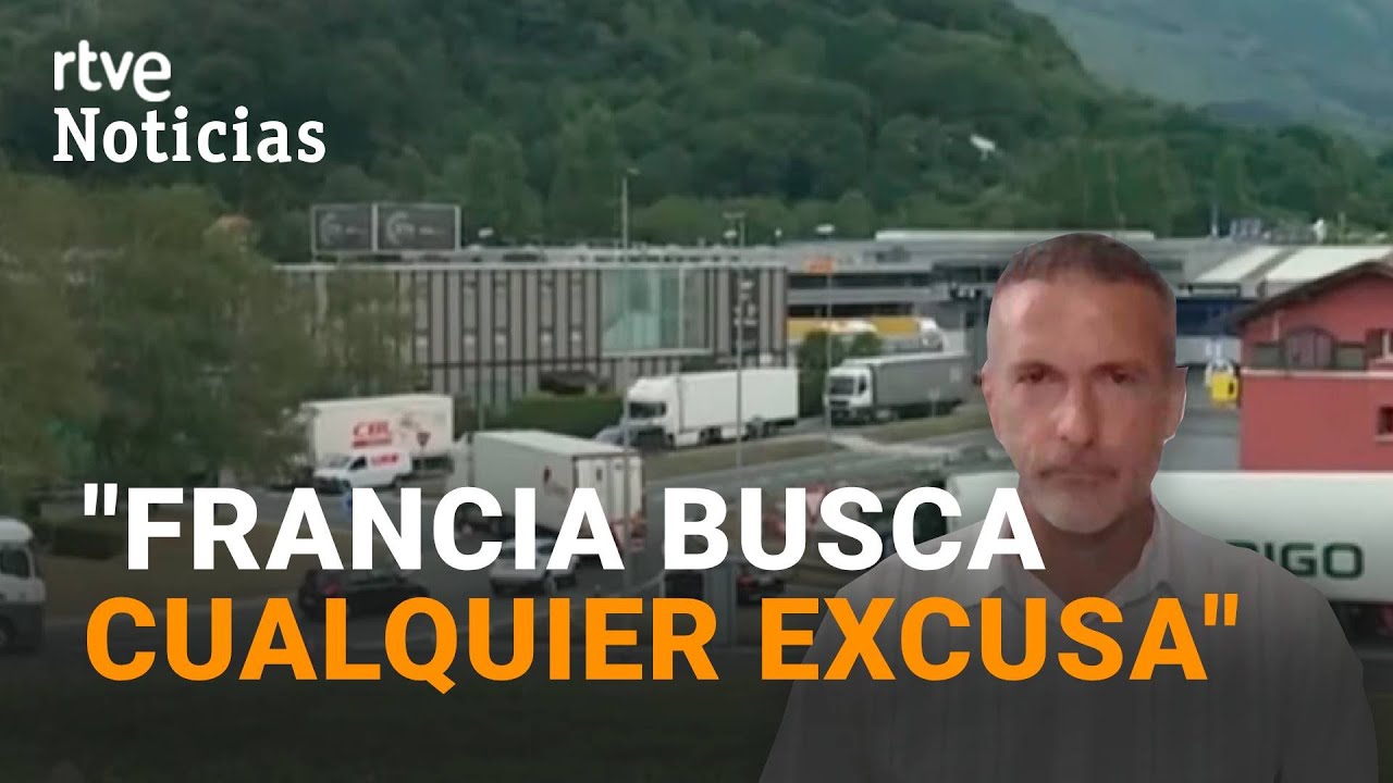 FRONTERA IRÚN-BIRIATOU: La PATRONAL de CAMIONEROS denuncia que hay 10.000 CAMIONES AFECTADOS | RTVE