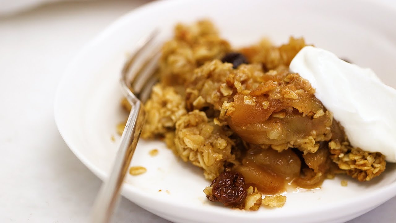 Vegan Apple Oat Crisp- Healthy Appetite with Shira Bocar