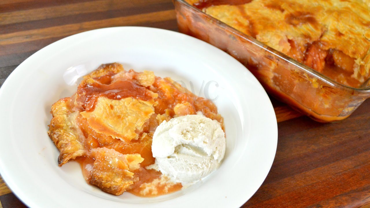 FRESH Peach Cobbler Recipe | How to Make Peach Cobbler with Fresh Peaches | Cooking With Carolyn