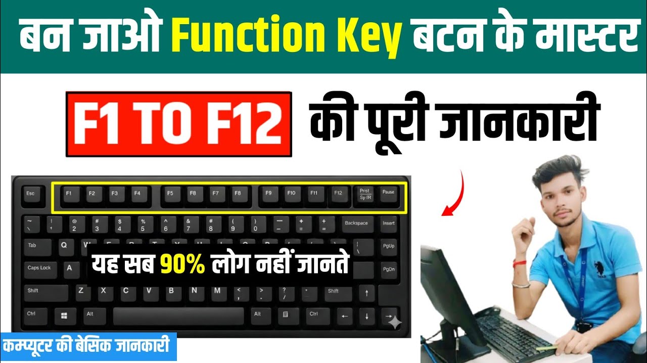 F1 to F12 Function Keys | Computer Shortcut Keys | Amazing Function Key Tricks