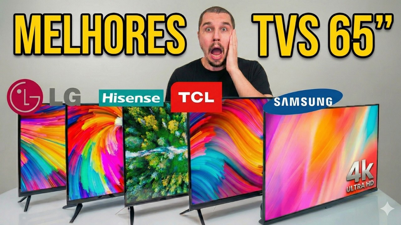 Melhores SMART TV 65 POLEGADAS 4K em 2026 ✅ (TOP 5 CUSTO-BENEFÍCIO que Vale a Pena COMPRAR!)