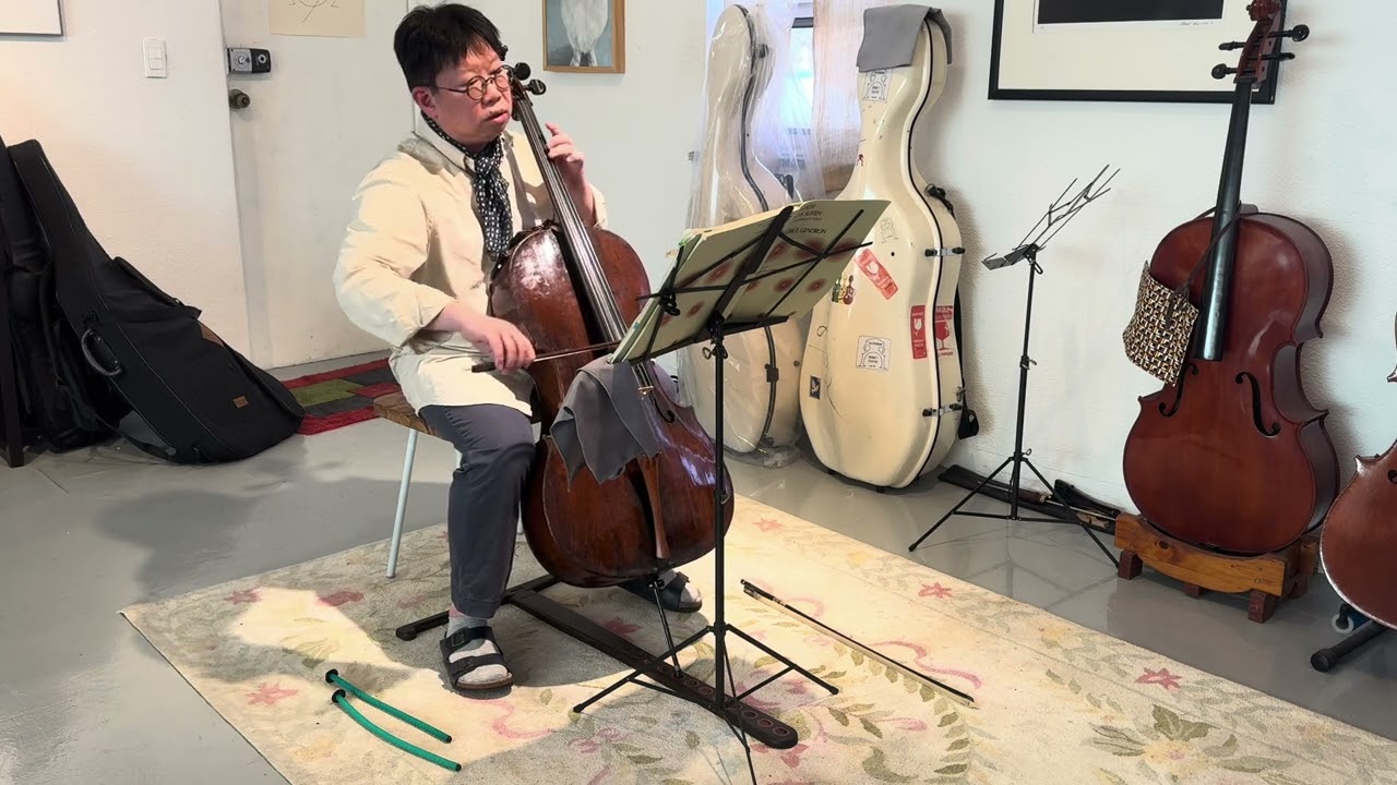 Bach cello no1 allemande, courante