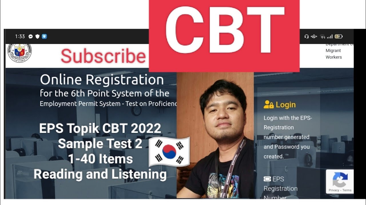 2/3 Eps-Topik CBT 2022 Sample Test 1-40 items / Reading and Listening