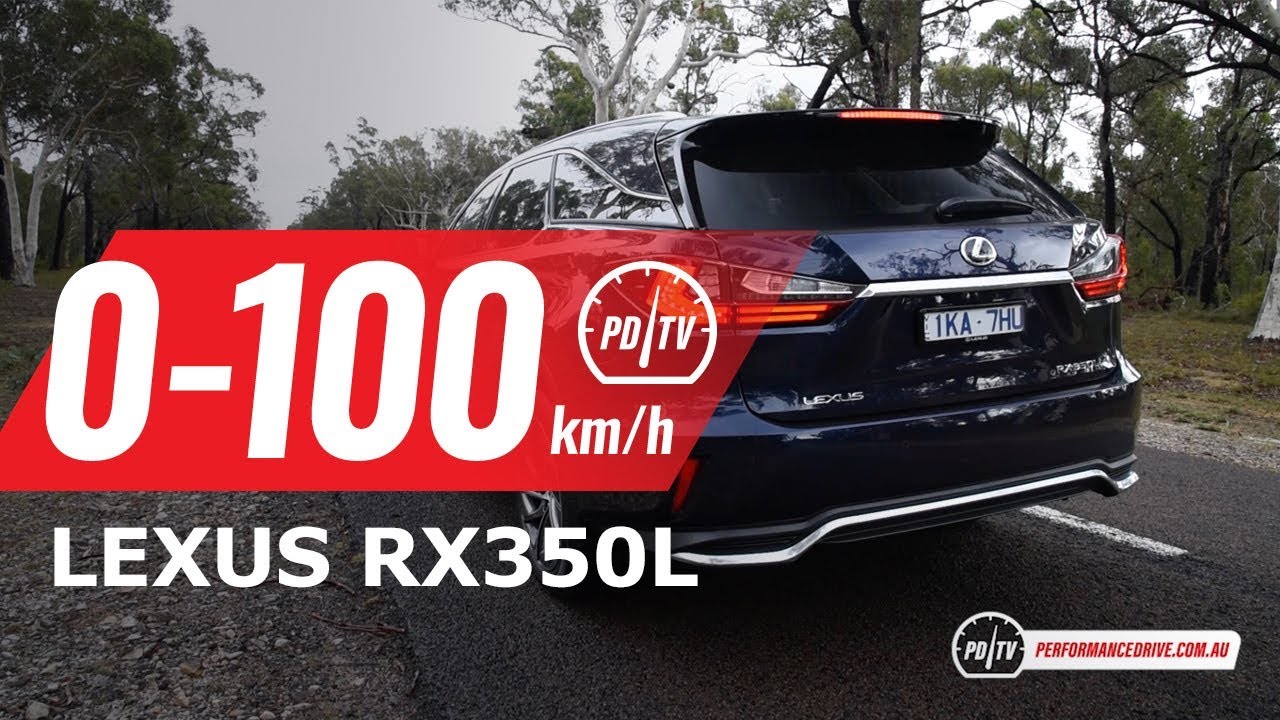 2018 Lexus RX350L 0-100km/h & engine sound