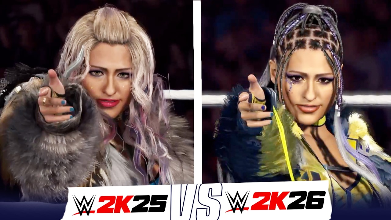 Giulia Entrance Comparison - WWE 2K26 VS 2K25