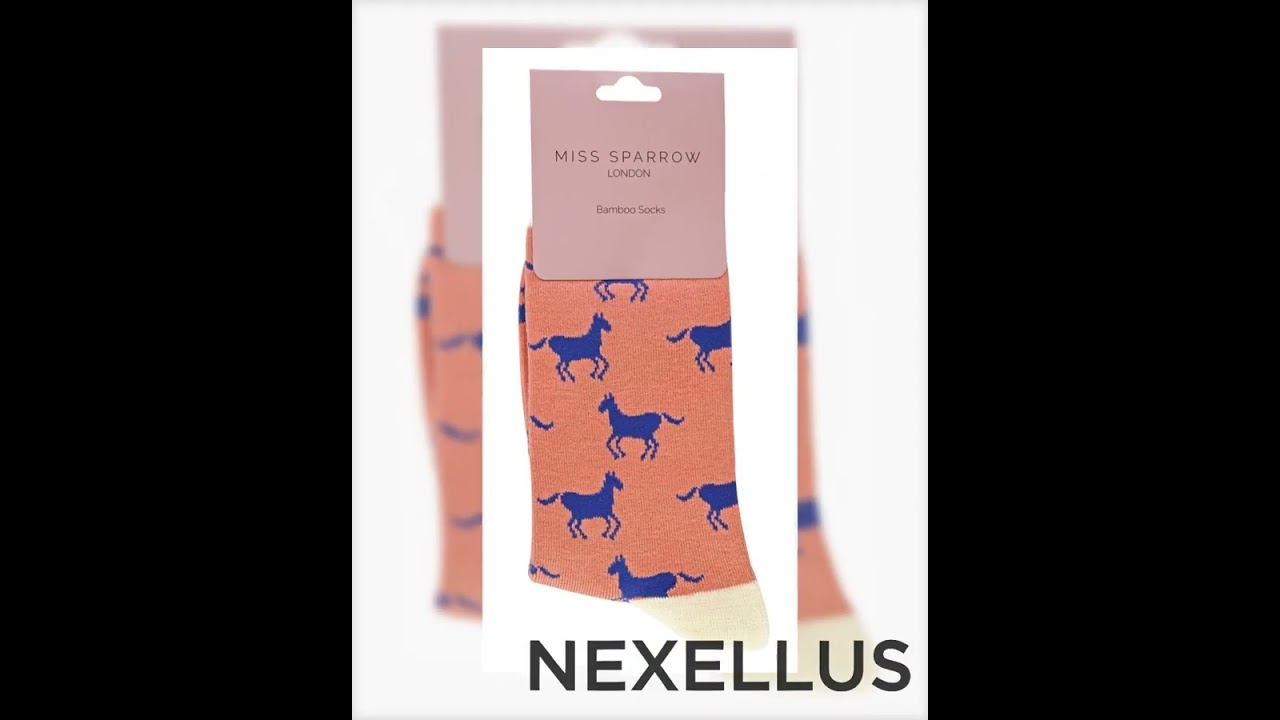 Miss Sparrow - Animal Socks (4-7 / Horses (Pink))