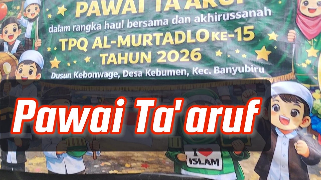 Pawai Ta'aruf 15 Tahun TPQ Al-Murtadlo, Jum'at 06 Februari 2026