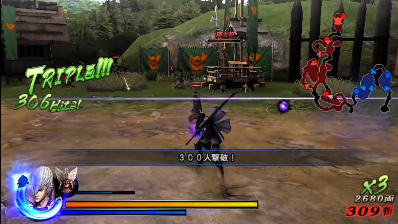 ISHIDA MITSUNARI VS MAGOICHI SAIKA SENGOKU BASARA 3 UTAGE [#戦国basara3宴] GAMEPLAY