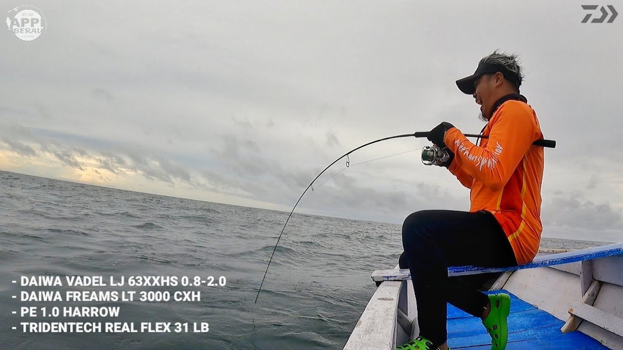 Test LIGHT JIGGING ‼️ DAIWA VADEL LJ 63XHS 0.8 - 2.0 & DAIWA FREAMS LT3000CXH & TRIDENTECH REAL FLEX