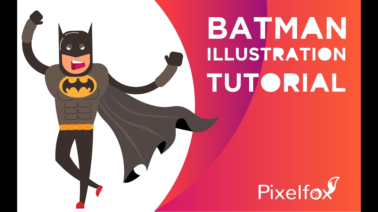 Batman illustration  and animation- superhero illustrations using adobe illustrator