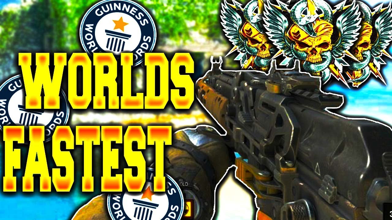 INSANE WORLDS FASTEST NUCLEAR MEDAL in BO4! (BO4 WORLD RECORD) - COD BO4