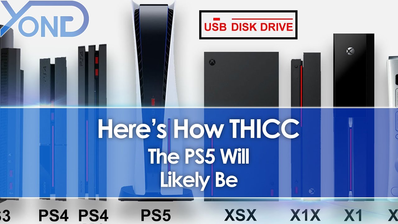 PS5 Size Comparison Shows It'll Likely Be The Largest Console In Recent Memory