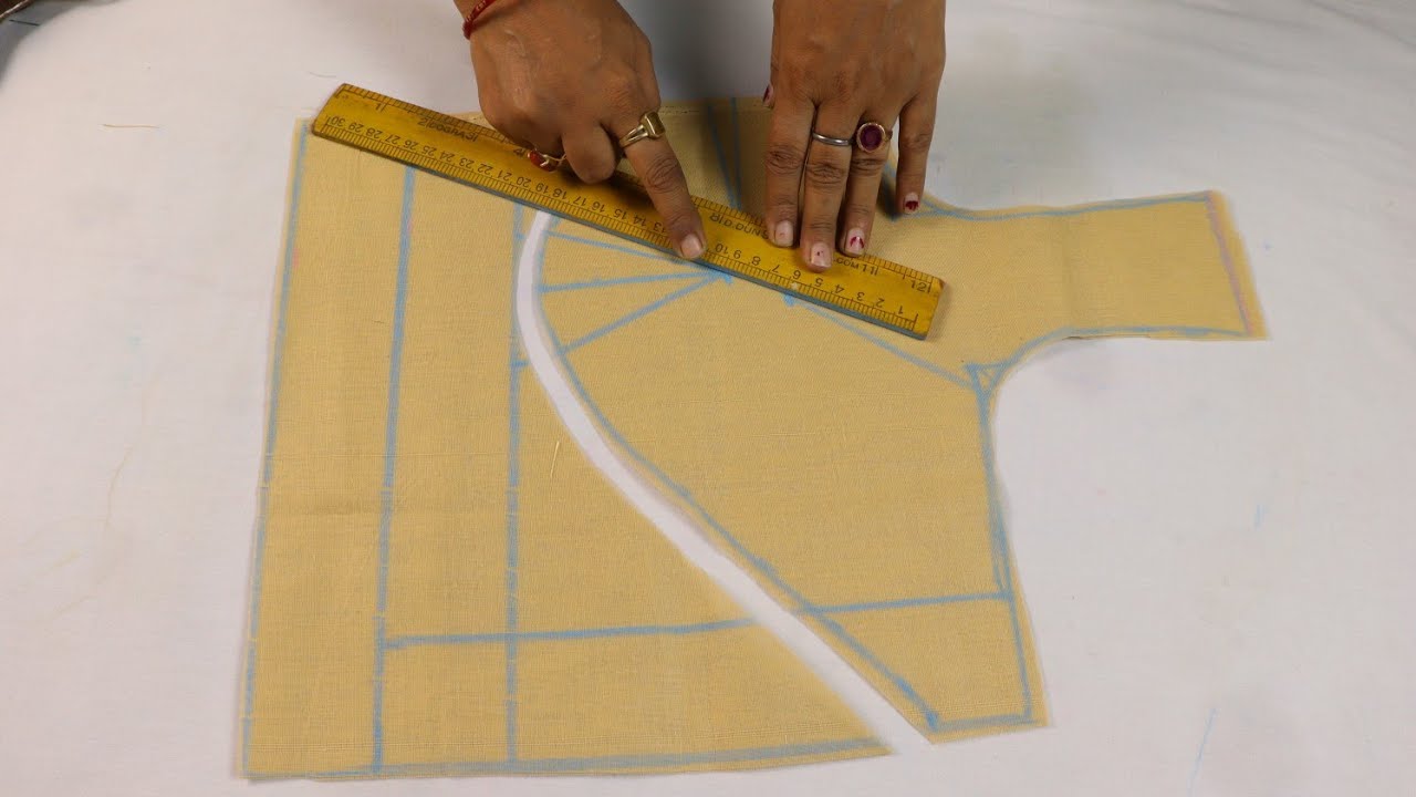 40 Size Round Cut Belt Blouse | Cutting and stitching | Beautiful Blouse designs | blouse ki design