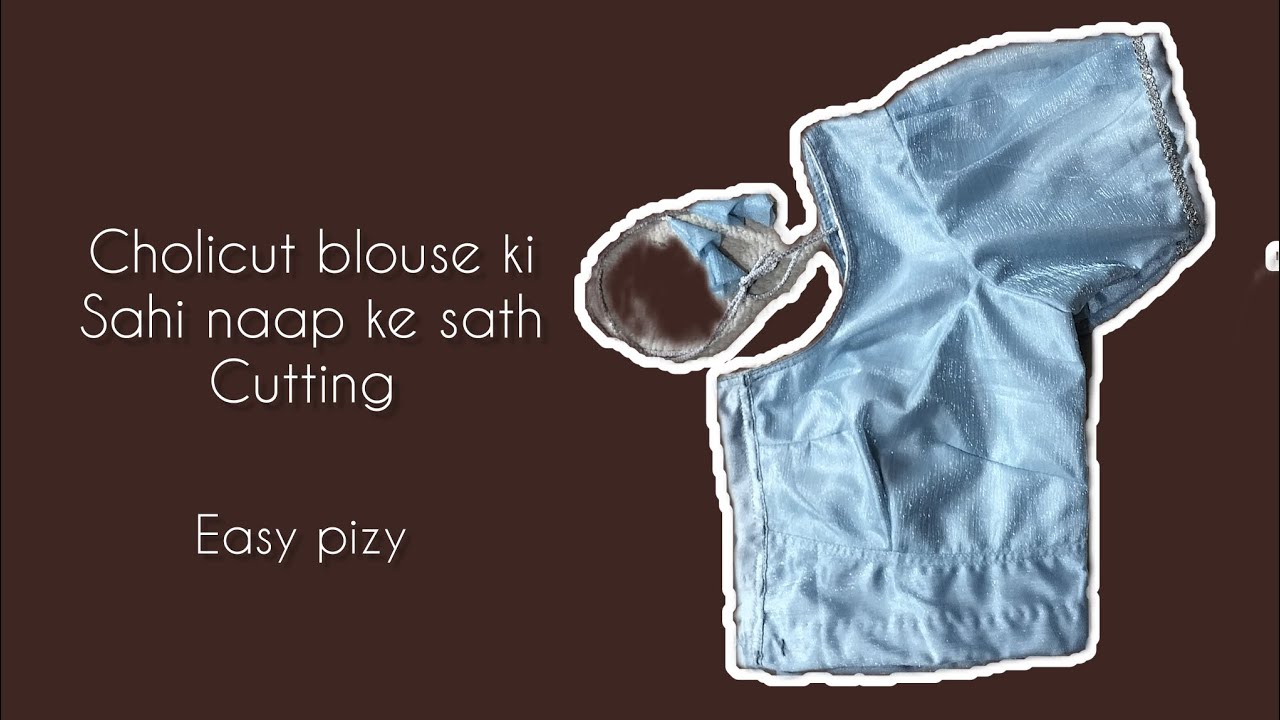 Chholi cut blouse banana hai ekdum easy aise naap ke banaye galat nahi  banega🩷