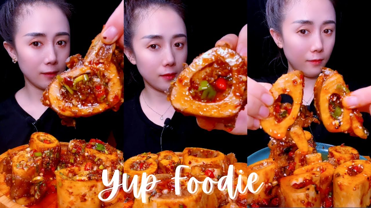 ASMR Chinese Food Mukbang | Beef Bone Marrow Eating Show | Eating Sounds | Yup Foodie #29