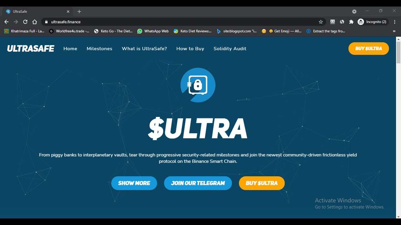 Ultrasafe token ! ultrasafe coin ! Ultra crypto ! How to buy Ultrasafe Crypto :- Watch Full Details