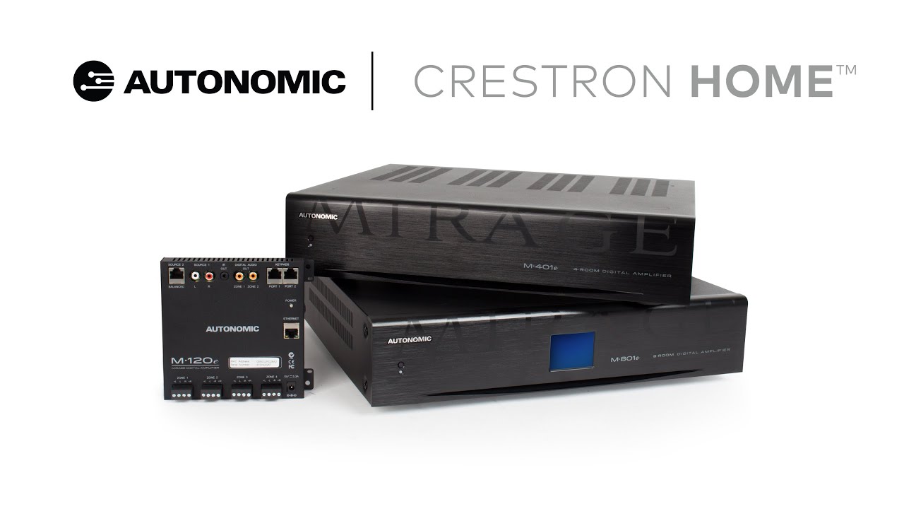 Autonomic eSeries Amplifiers and MMS Configuration with Crestron Home
