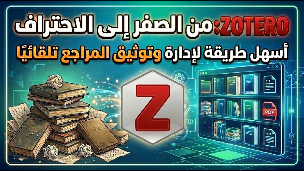 Zotero  : من الصفر إلى الاحتراف, أسهل طريقة لإدارة المراجع وتوثيقها تلقائيًا