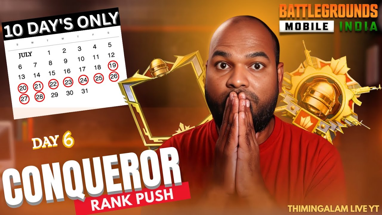 🔴Conqueror lobby Siragadippom Naanga | BGMI 4.1 | Thimingalam Live YT | TYT