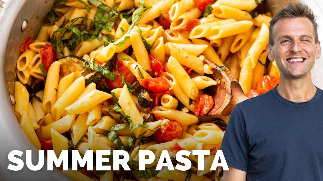 Tomato Zucchini Summer Pasta | Easy Weeknight Dinner