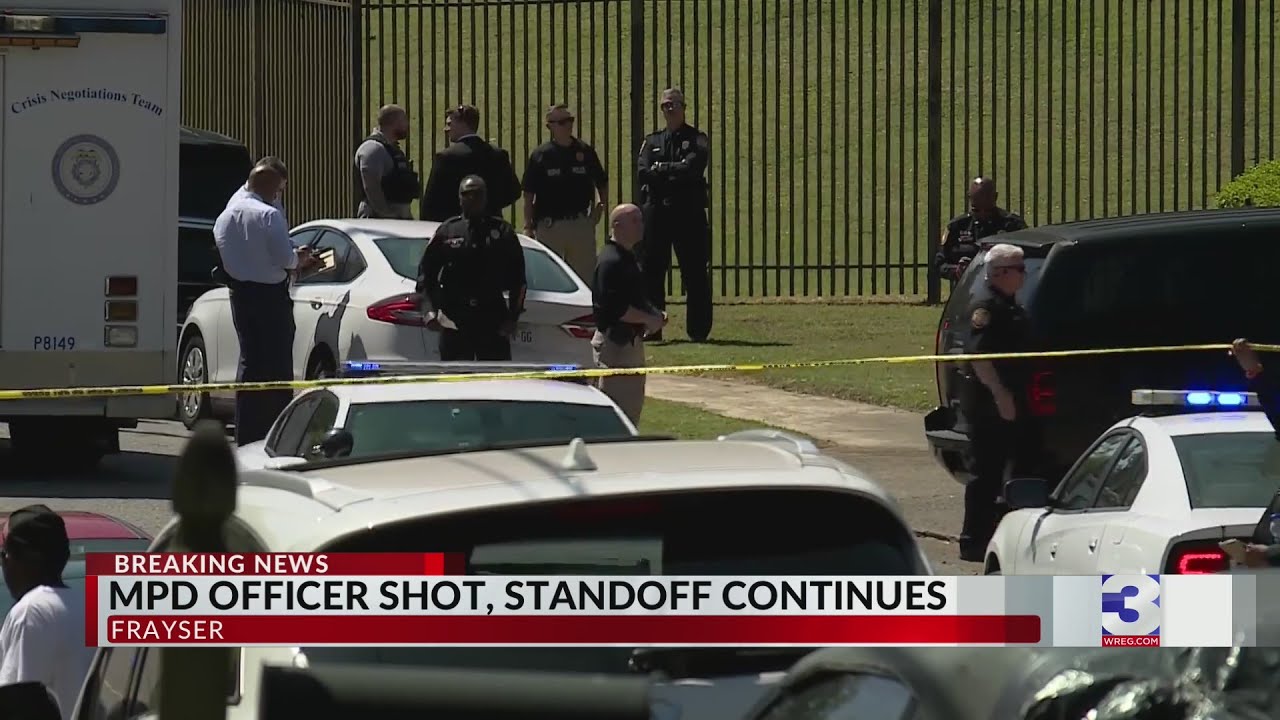 Standoff continues in Frayser after MPD officer shot